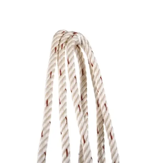 63" Acacia Wood Hanging Patio Swing Chair with Cushions & 10.8ft Hemp Ropes, Porch Swing Bench, 400 lbs Capacity image {15}