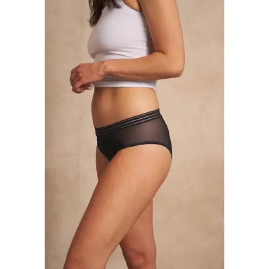 Saalt Leak Proof Period Underwear Regular Absorbency - Soft-Stretch Mesh Hipster image {6}