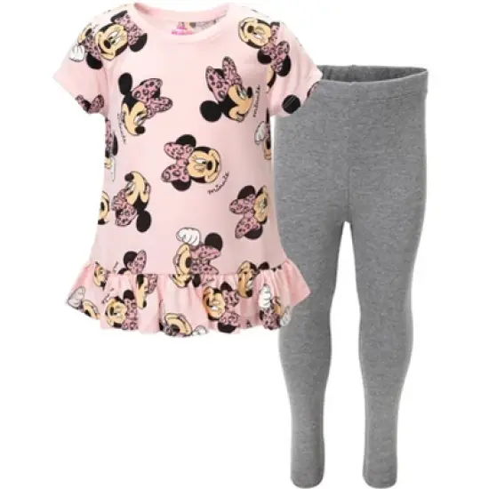 Disney Minnie Mouse T-Shirt and Leggings Outfit Set Infant to Little Kid image {14}