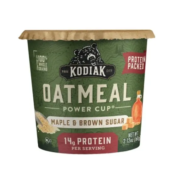 Kodiak Cakes Protein-Packed Single-Serve Oatmeal Cup Maple & Brown Sugar - 2.12oz image {7}