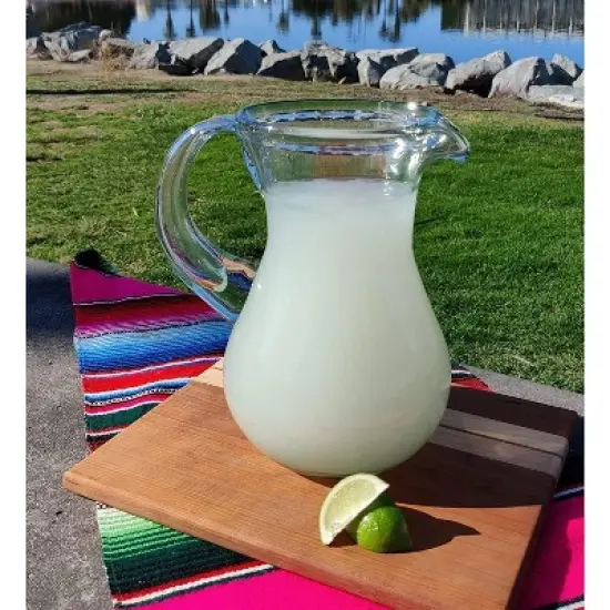 Dos Sue&ntilde;os Mexican Hand Blown  Pitcher - Natural - 84oz image {1}