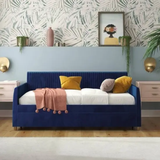 Twin Daphne Upholstered Daybed with Roll Out Trundle - Mr. Kate image {3}