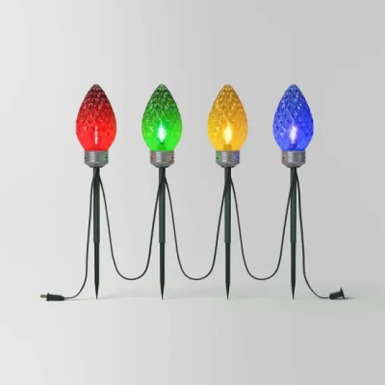 4pc LED Big Bulb Christmas Novelty Pathway - Wondershop&trade; image {7}