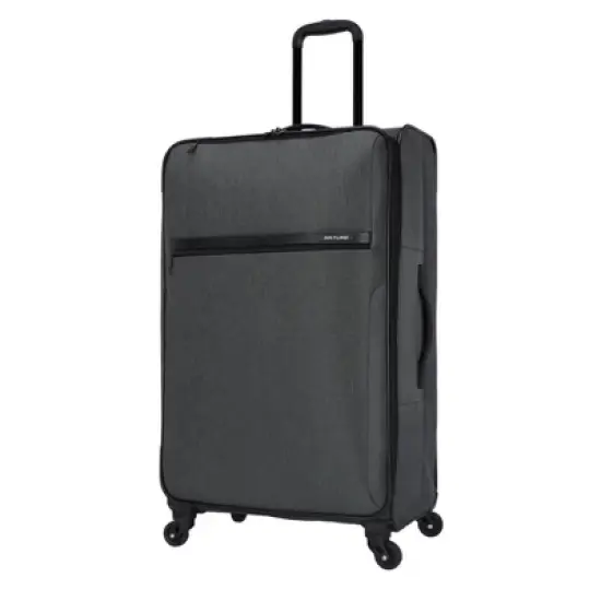 Skyline Softside Large Checked Spinner Suitcase - Gray Heather: Expandable Spinner Luggage image {2}