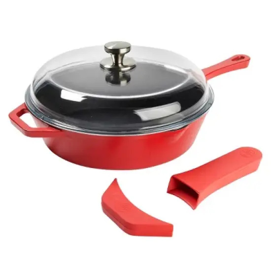 Kitchen HQ 4.5-Quart Cast Iron Nonstick Fryer Refurbished image {9}