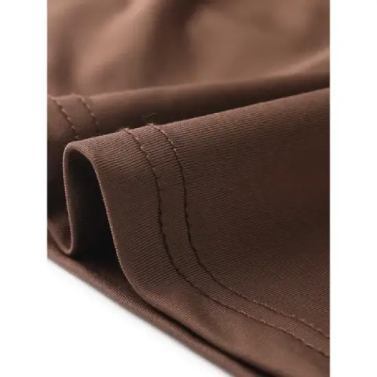 Agnes Orinda Women's Plus Size Bodycon Drawstring Ruched Long Sleeve Party Cocktail Mini Dress image {4}