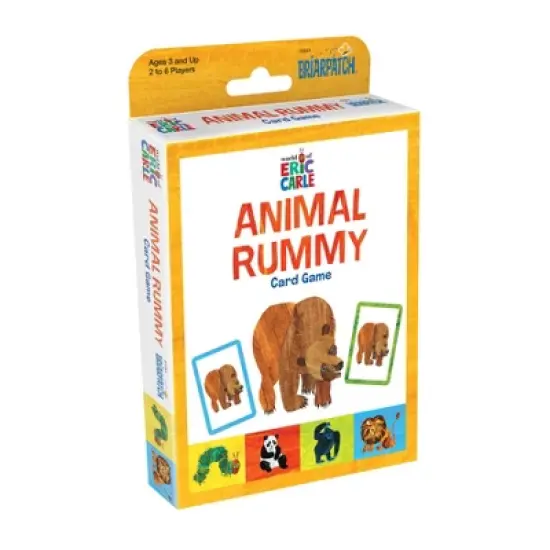 Briarpatch The World of Eric Carle Animal Rummy Card Game, Pack of 3 image {1}