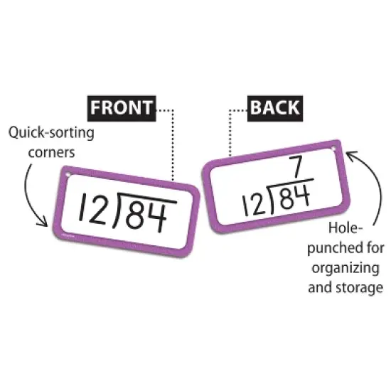 Edupress Division Flash Cards, All Facts 0-12 image {1}