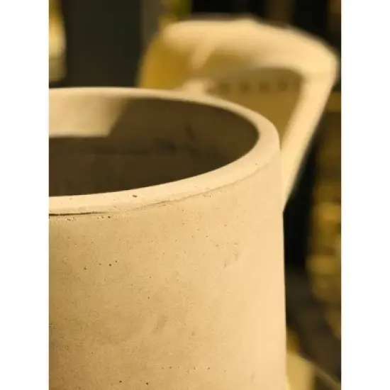 Rosemead Home & Garden, Inc. Concrete Outdoor Planter Pot Natural 13"x13" image {4}