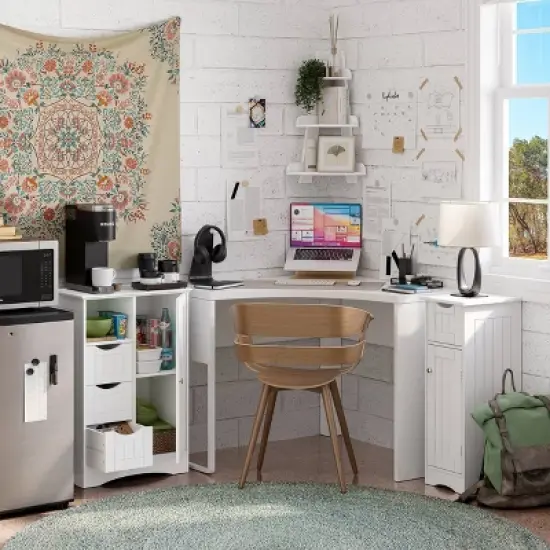 Ashland Slim Cabinet with Drawer White - RiverRidge Home image {10}