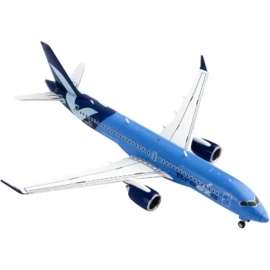 Airbus A220-300 Commercial Aircraft "Breeze Airways" Blue with White Wings 1/400 Diecast Model Airplane by GeminiJets image {2}