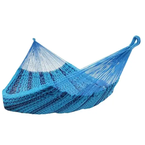 Sunnydaze Heavy-Duty Handwoven  XXL Mayan Family Hammock with Thick Cord - 880 lb Weight Capacity image {9}