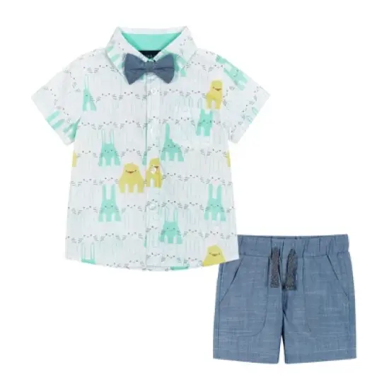 Andy & Evan  Infant  Poplin Buttondown Set. image {4}