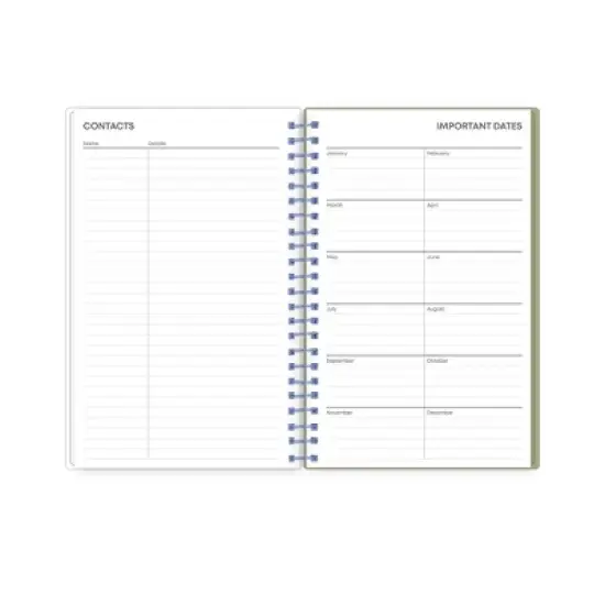 Blue Sky Weekly/Monthly Planning Calendar 5"x8" Barbara Green image {7}
