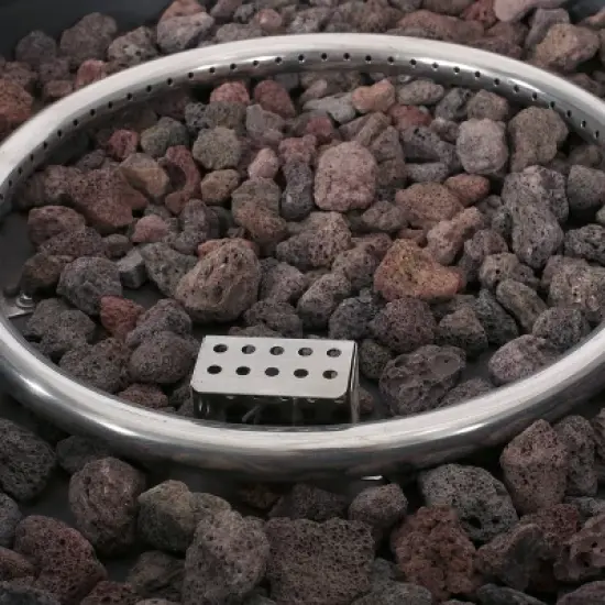 Aidan Outdoor 50000 BTU Light Weight Concrete Circular Fire Pit - Christopher Knight image {2}