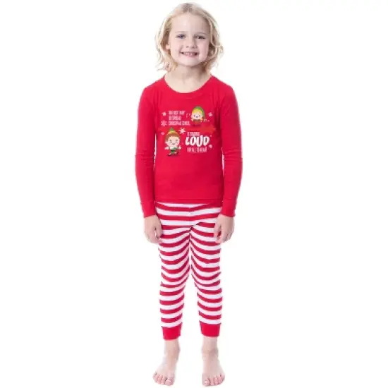 Elf The Movie Film Christmas Singing Tight Fit Family Pajama Set image {1}