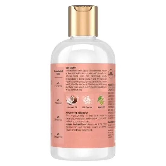 SheaMoisture Coconut & Hibiscus Curl & Style Milk For Thick Curly Hair - 8 fl oz image {1}