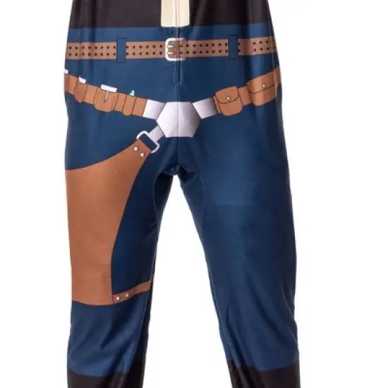 Star Wars Mens' Movie Film Han Solo Costume Footless Sleep Union Suit Multicolored image {1}
