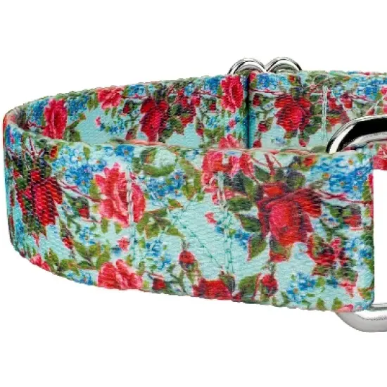 Country Brook Petz Vintage Roses Martingale Dog Collar image {3}