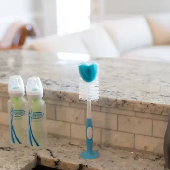 Dr. Brown's Baby Bottle Brush - Sponge and Bristle Brush - 3pk image {9}