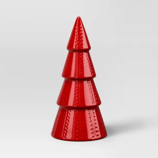 10" Ceramic Tree Shaped Christmas Decor - Wondershop&trade; image {3}