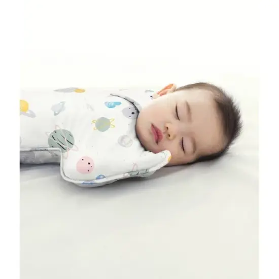 Love to Dream Designer Collection Adaptive Swaddle Wrap - Lite Space White - Newborn image {3}
