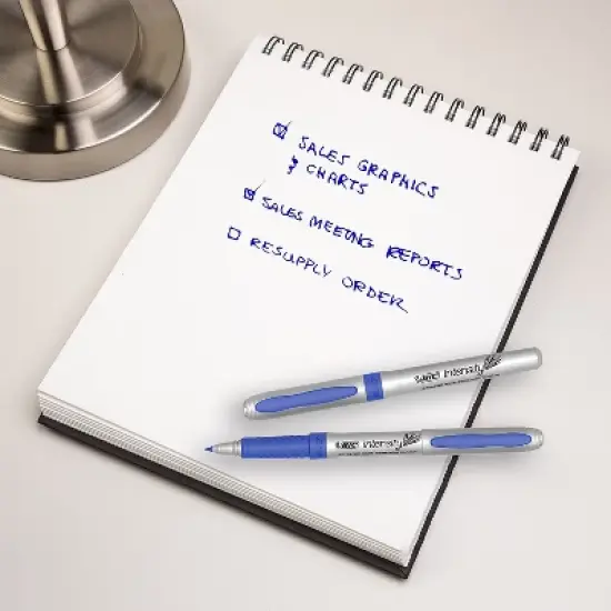 Bic Intensity Ultra Permanent Marker Extra-Fine Needle Tip Deep Sea Blue Dozen GPMU11BE image {3}