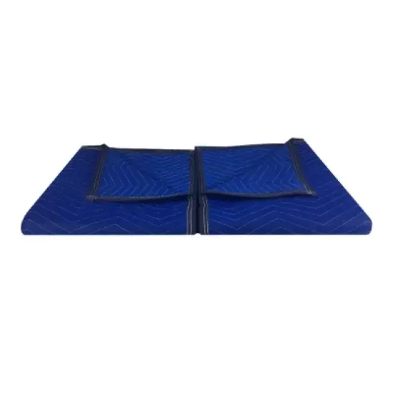 UBMOVE Pack of 2 Pro Moving Blankets (72" x 80") Blue 35lbs/doz. 2.92lb/Ea image {9}