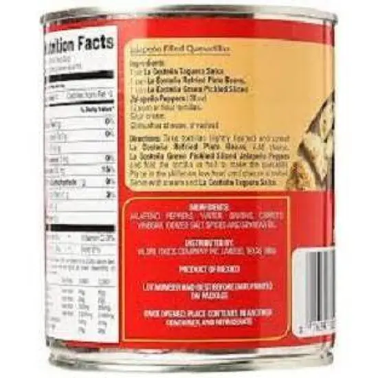 La Costena Green Pickled Sliced Jalapeno Peppers - 28oz image {1}