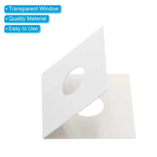 Unique Bargains Transparent Window Cardboard Collector Coin Holder 50 Pcs image {3}