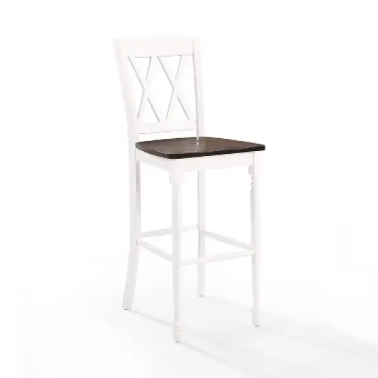 Set of 2 Shelby Barstools Distressed White - Crosley image {3}