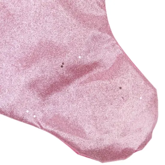 Northlight 21" Pink and Silver Glittered Princess Christmas Stocking with Cuff image {4}