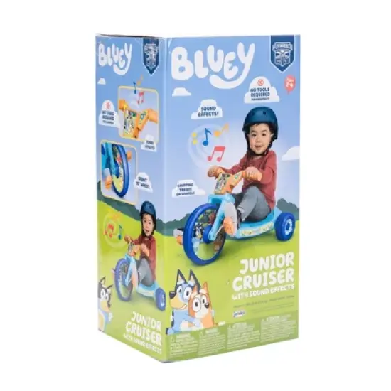 Bluey 10" Fly Wheel Kids' Tricycle image {6}