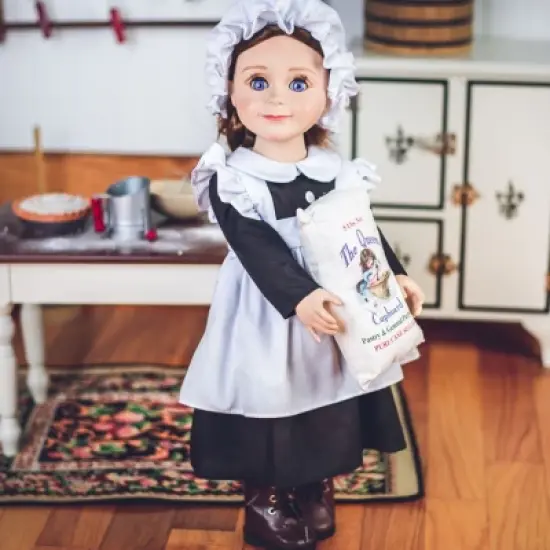 The Queen' Treasures 18 Inch Doll 5 Piece Kitchen Maid Clothes Outfit with Boots image {3}