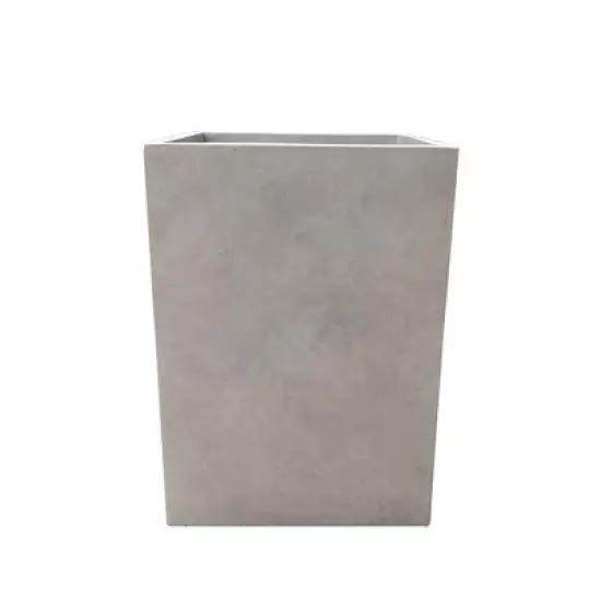 19" Kante Lightweight Durable Modern Tall Square Outdoor Planter Weathered Concrete Gray - Rosemead Home & Garden, Inc. image {1}