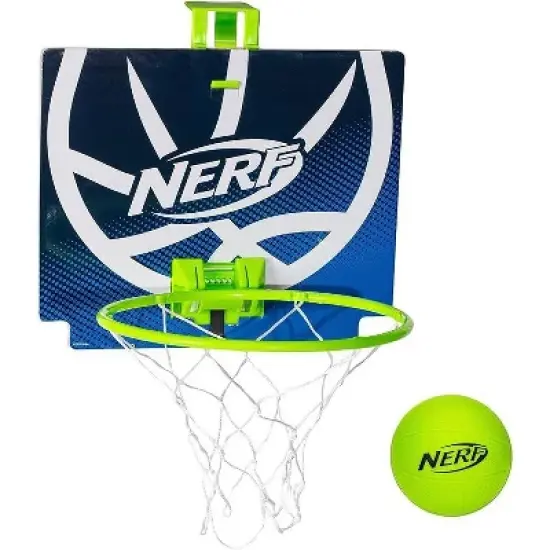 Nerf Mini Over the Door Basketball Hoop Nerfoop Indoor Basketball Door Basketball Hoop + Mini NERF Foam Basketball Set - Perfect for Bedrooms image {7}