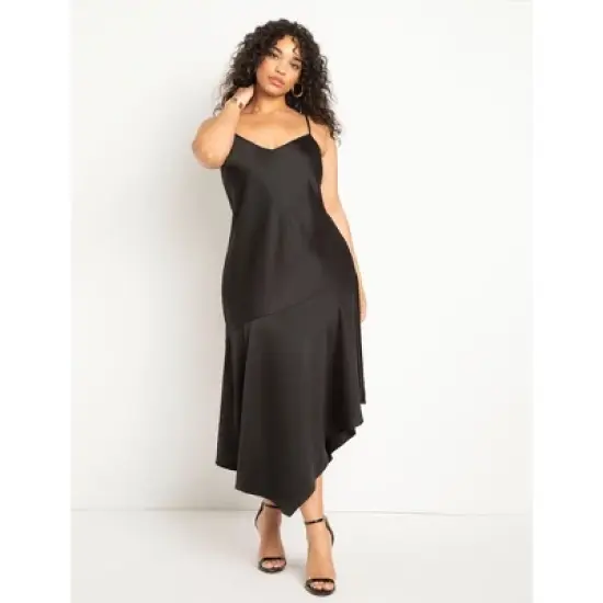 ELOQUII Women&rsquo;s Plus Size Satin Slip Dress image {1}