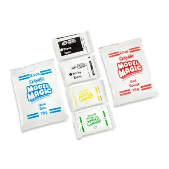 Crayola Model Magic Craft 6ct: Non-Toxic Reusable Modeling Clay for Kids, Creative Thinking, Ages 3+, 6 Colors image {1}