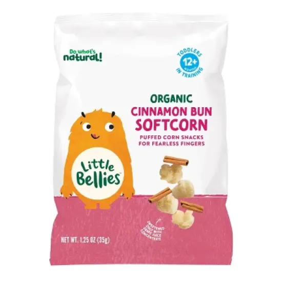 Little Bellies Organic Cinnamon Bun Softcorn Baby Snacks - 1.25oz image {6}
