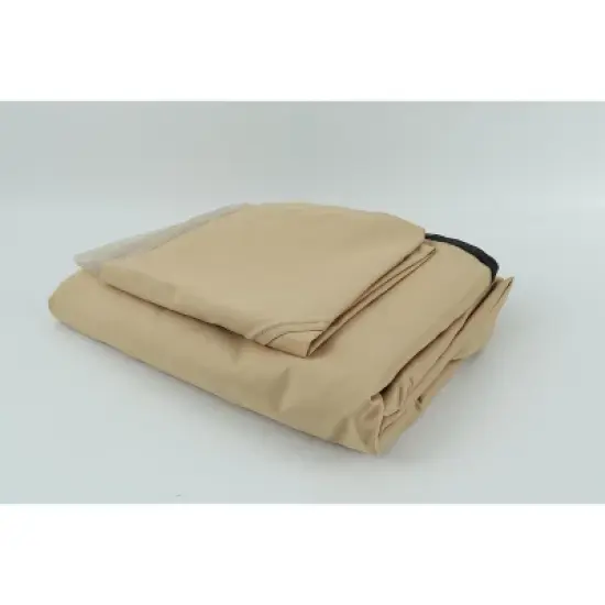 Gulches 10x12 Ft Outdoor Patio Gazebo Replacement Canopy - Double Tiered Tent Roof Cover Only (Frame Not Included), Tan image {8}