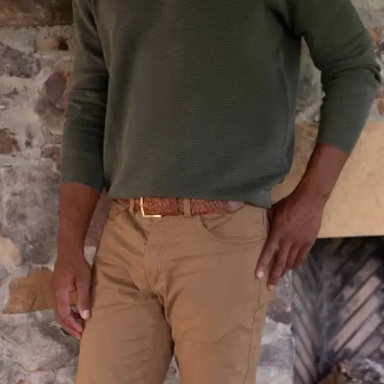 Nisolo Sustainable Men's Teyo Woven Belt image {1}