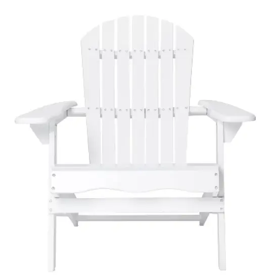 Malibu 2pk Acacia Adirondack Chairs - White/Teal - Christopher Knight Home image {4}
