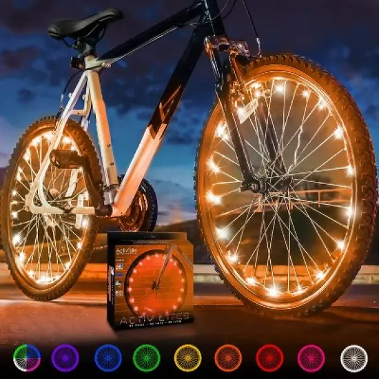 Activ Life 2-Tire Pack LED Bike Wheel Lights with Batteries Included! Get 100% Brighter and Visible from All Angles for Ultimate Safety and Style image {14}