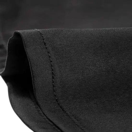 Allegra K Women's Work Tops Long Sleeve Contrast Collar Satin Button Down Shirt image {5}