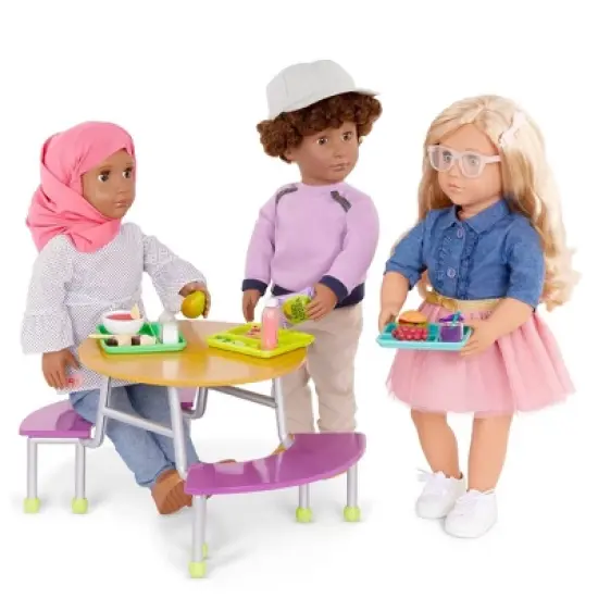 Our Generation Cafeteria Table School Accessory Set for 18" Dolls image {2}