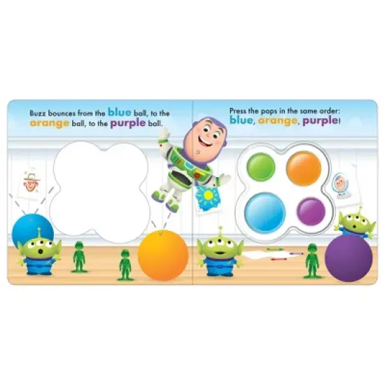 Disney Baby: Bouncy Day! Push & Pop - by  Pi Kids (Board Book) image {3}