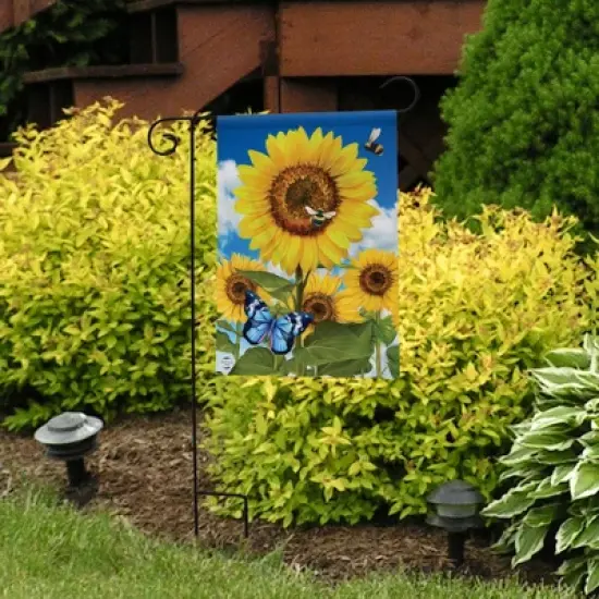 Briarwood Lane Garden Flag 12x18 For Outdoor Sunflowers and Bees Summer For Summer Garden Flag Flags For Outside image {3}