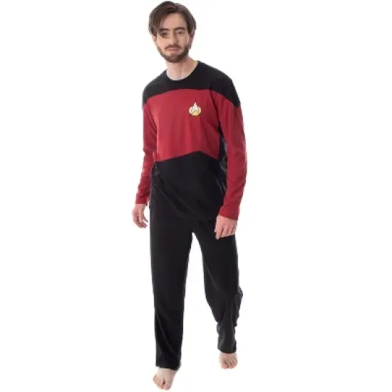 Star Trek Next Generation Men's Picard Uniform Costume Sleepwear Pajama Set image {4}