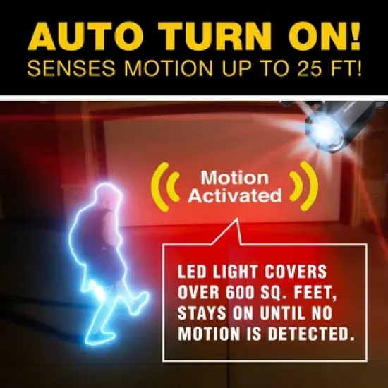 Bell + Howell Bionic Spotlight Deluxe Solar Powered Motion Activated Outdoor Security Light image {5}