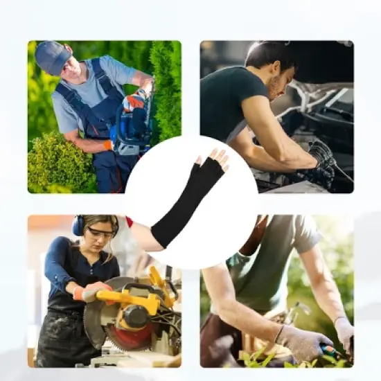 Unique Bargains Scratch Cut Resistant Protective Arm Sleeves 1 Pair image {1}